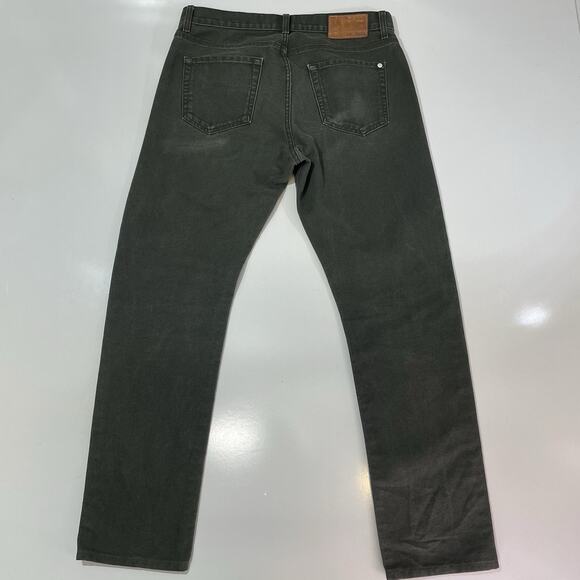 Baldwin Henley Jeans Men’s 33x31 Verdant Green Slim Straight Stretch USA Made - Picture 10 of 10